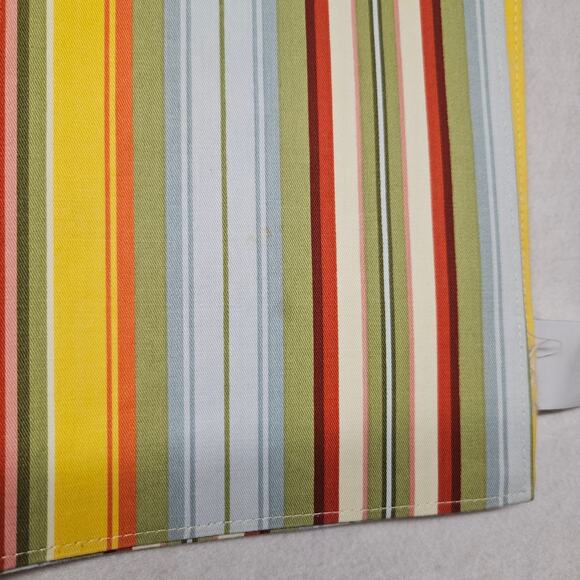 Reversible Floral And Stripe Fall Placemats Set of 4 - Picture 7 of 9